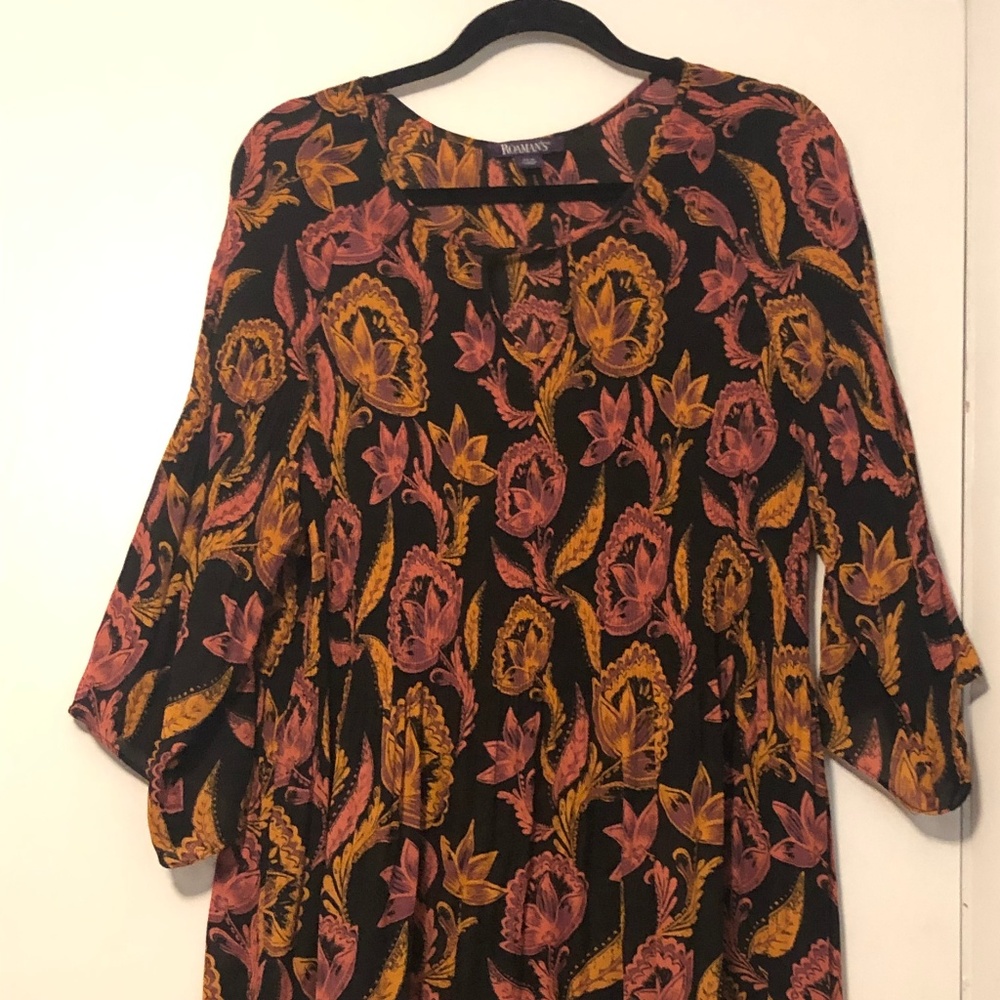 Roaman's Keyhole Pleated Tunic